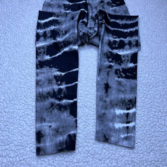 Nicole Miller Black White Tie Dye Set Crop Top Leggings Small - Picture 5 of 15